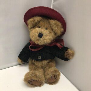 Boyds Bear Madeline Willoughby Teddy Bear Sweater Red Hat Plush Stuffed Animal